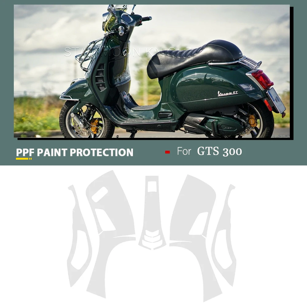 

Для Vespa GTS 300 GTS300 аксессуары для мотоциклов PPF полная защита краски прозрачная пленка ТПУ Корпус против царапин наклейка