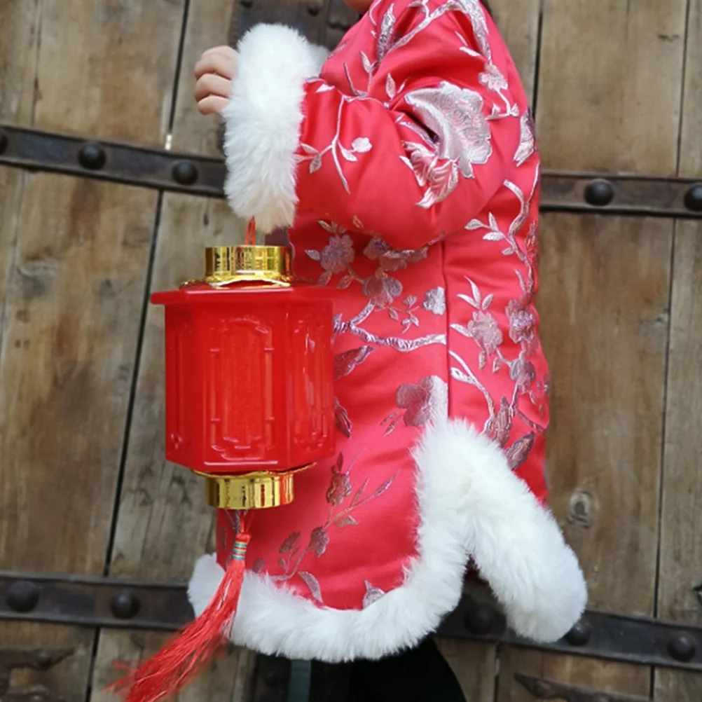

Red H held Luminous Lantern Plastic LED Decorative Festive Wedding Birthday Party Glowing Decoration Hanging Christmas