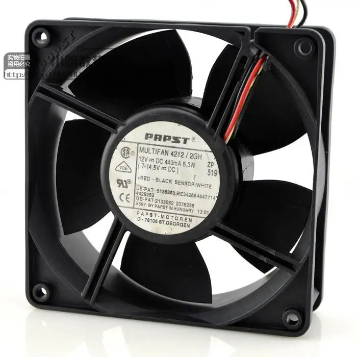 

ORIGINAL GERMANY 4212 2GH 12038 12V 440MA 5.3W COOLING FAN