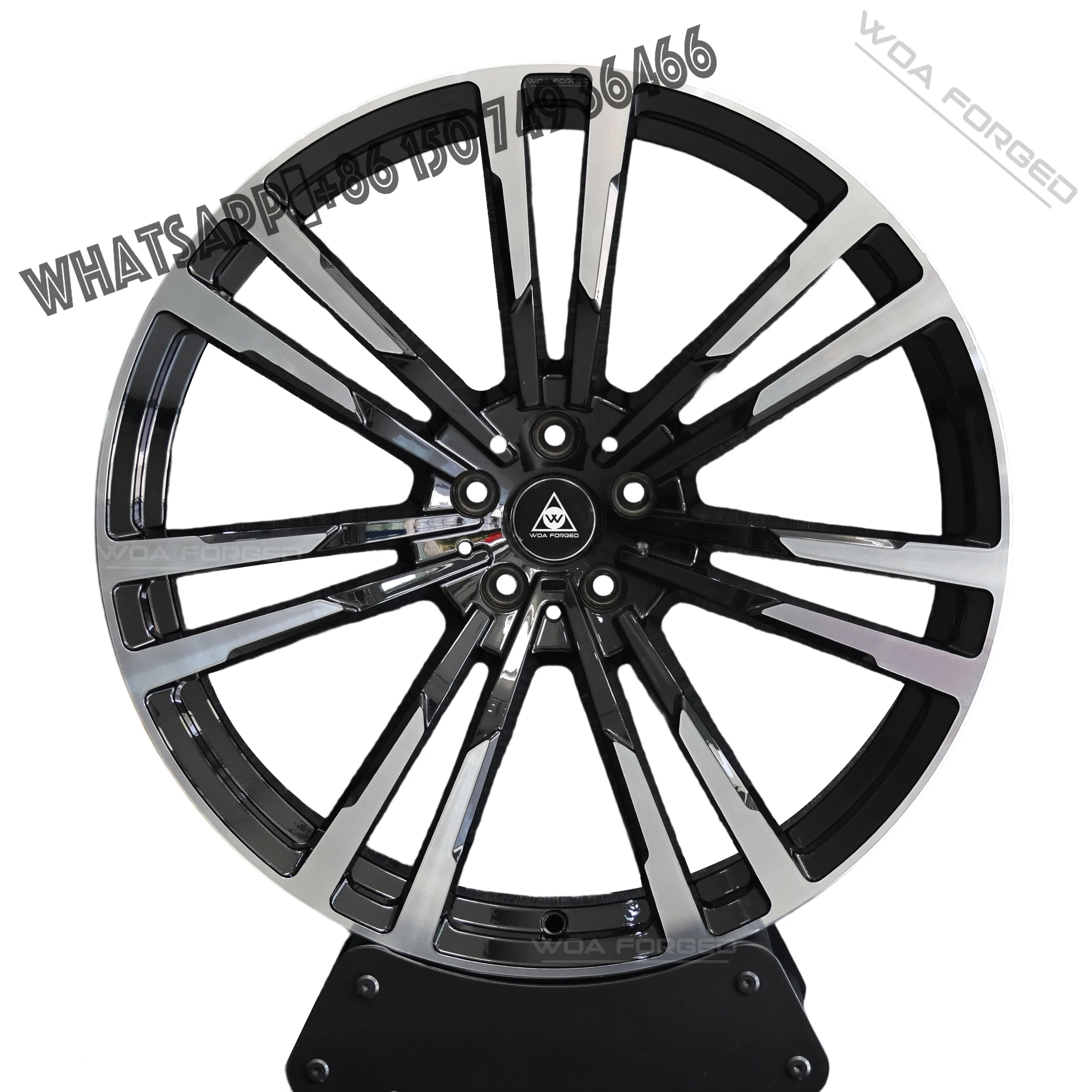 

Custom 18 19 20 21 22 Forged Wheels Bright black Spokes Passenger Car Aluminum Alloy Wheels for BMW 3 6 8 Series