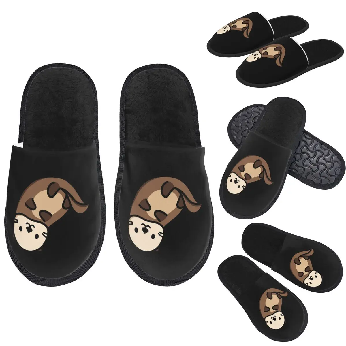 

Изготовленные на заказ тапочки из пены с эффектом памяти, теплые мягкие женские домашние тапочки, домашняя удобная обувь