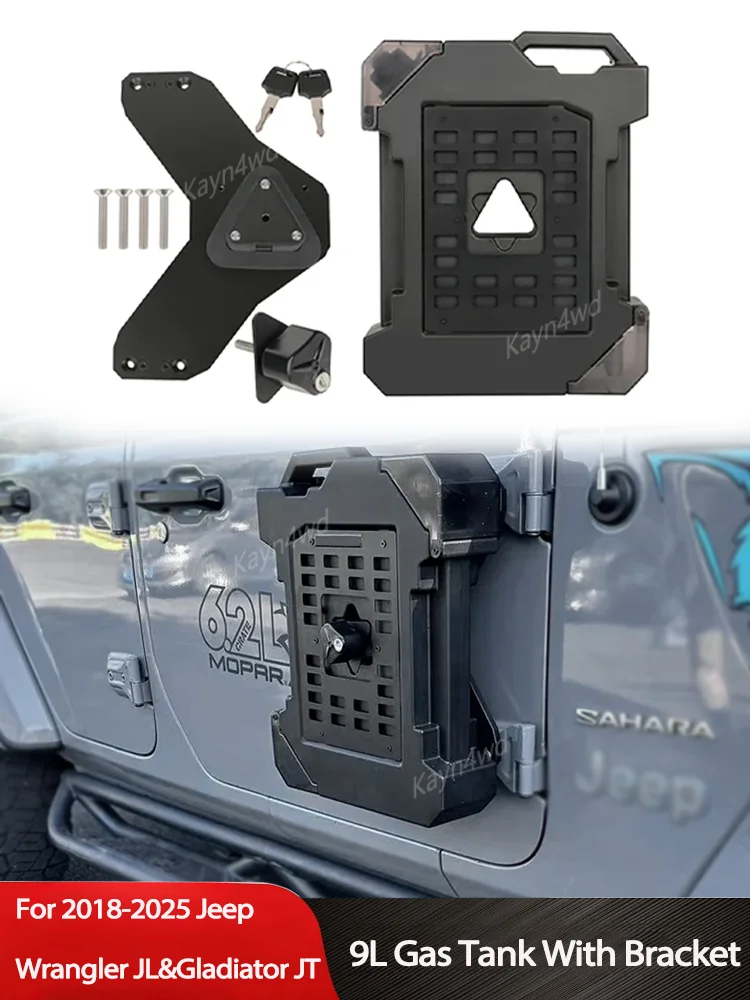 Off Ro 4x4 Accessoires 9L Voertuigen Waterkan, reserve Camping Waterkan Emmer met Kraan Voor Wrangler JK JL & Gladiator JT - afbeelding 2