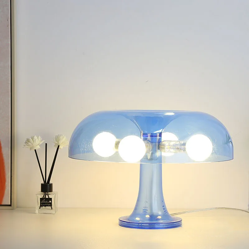 Mushroom Table Lamp Modern Simple Hotel Bedroom Bedside Lamp USB Plug-in  Reading Table Lamp Home Decoration Lamp