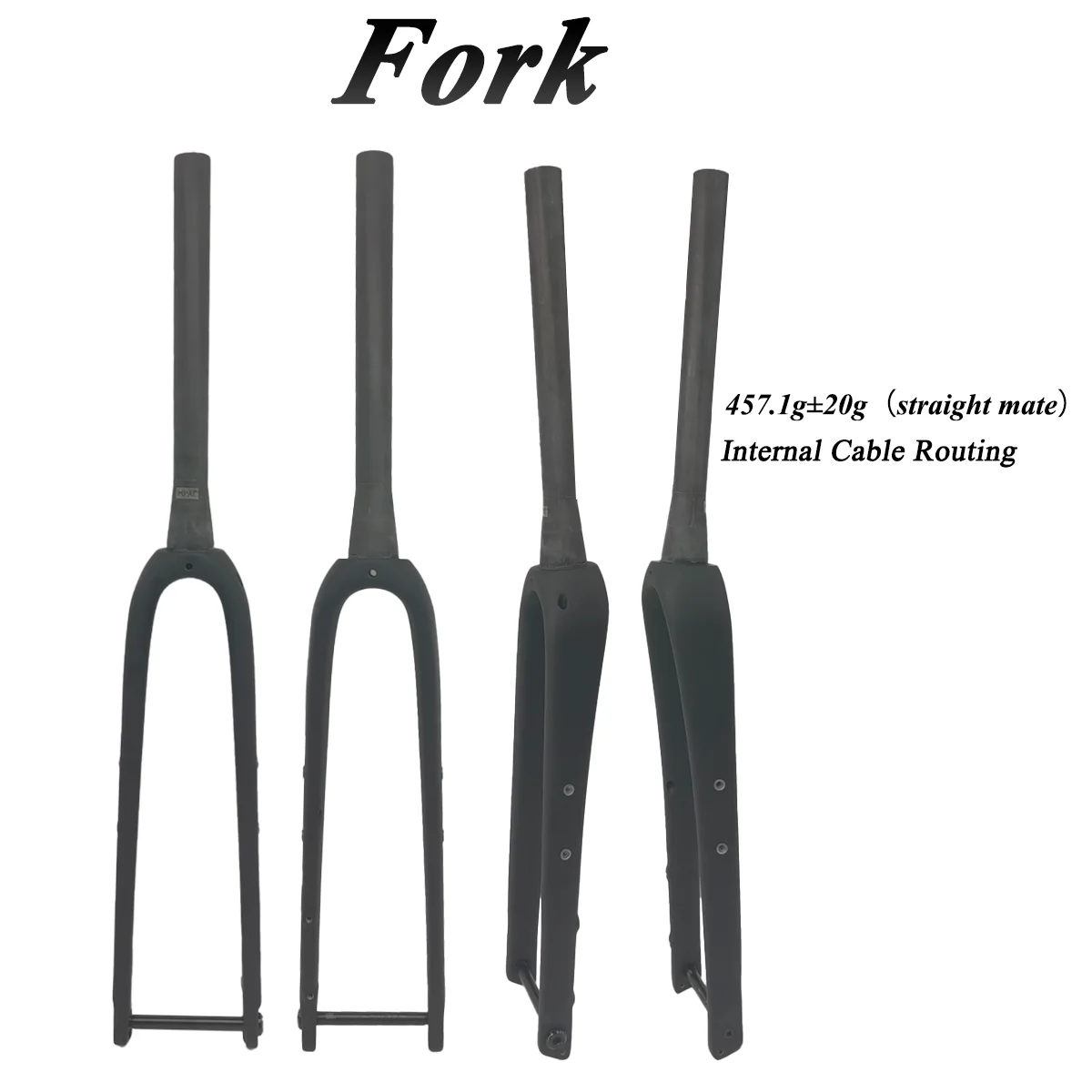 

Велосипедная вилка для гравийных велосипедов T1000, полностью карбоновая, черная матовая отделка, внутренняя прокладка тросов, сверхлегкая жесткая вилка для велосипедов