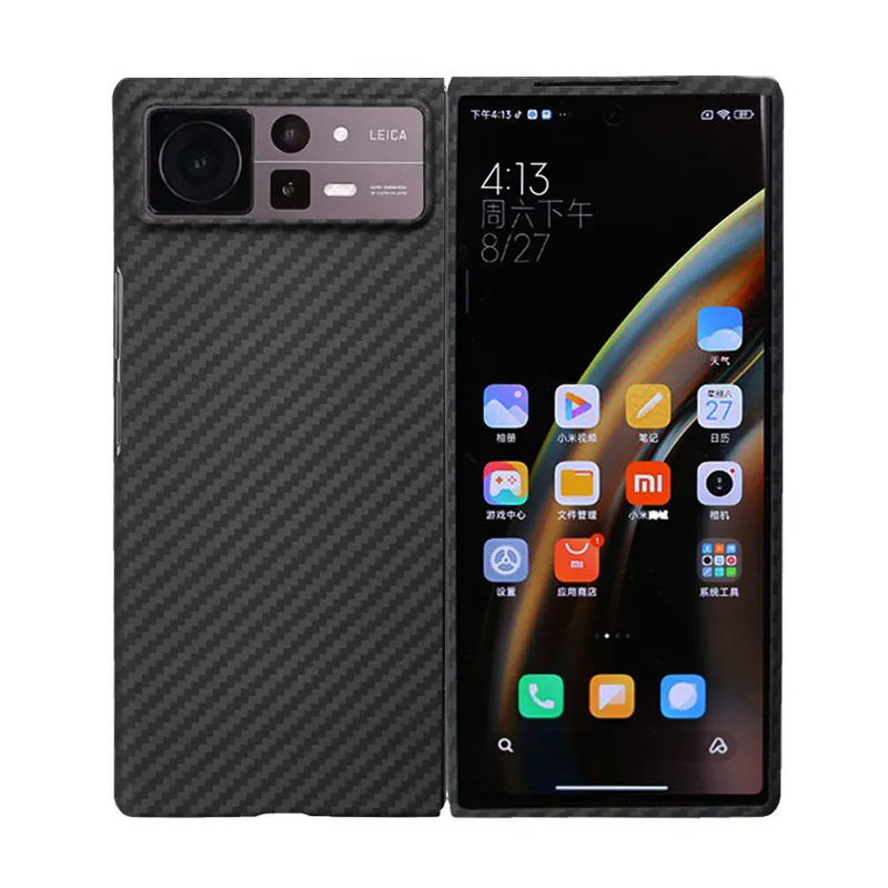 

Тонкий чехол из чистого углеродного волокна для Xiaomi Mix Fold 2 Fold2 матовый легкий Ультратонкий чехол из настоящего арамидного волокна