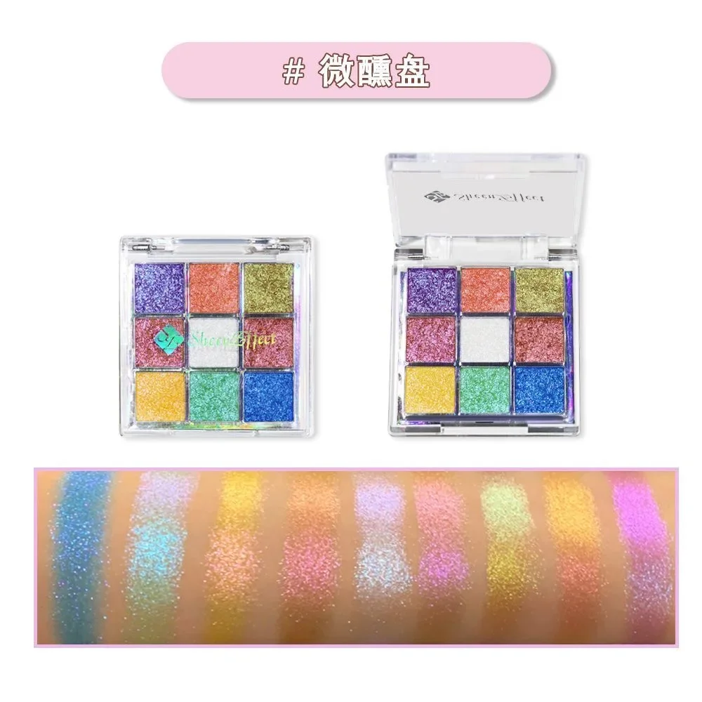 Sheeneffect-paleta de sombra de ojos, 9 colores, camaleón, Perla mate, sombra de ojos