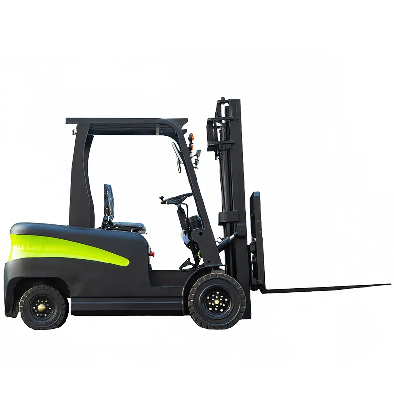 

Высокоэффективный черно-зеленый электрический вилочный погрузчик с приводом поддона Широкий диапазон функций Энергосбережение Экологически чистый