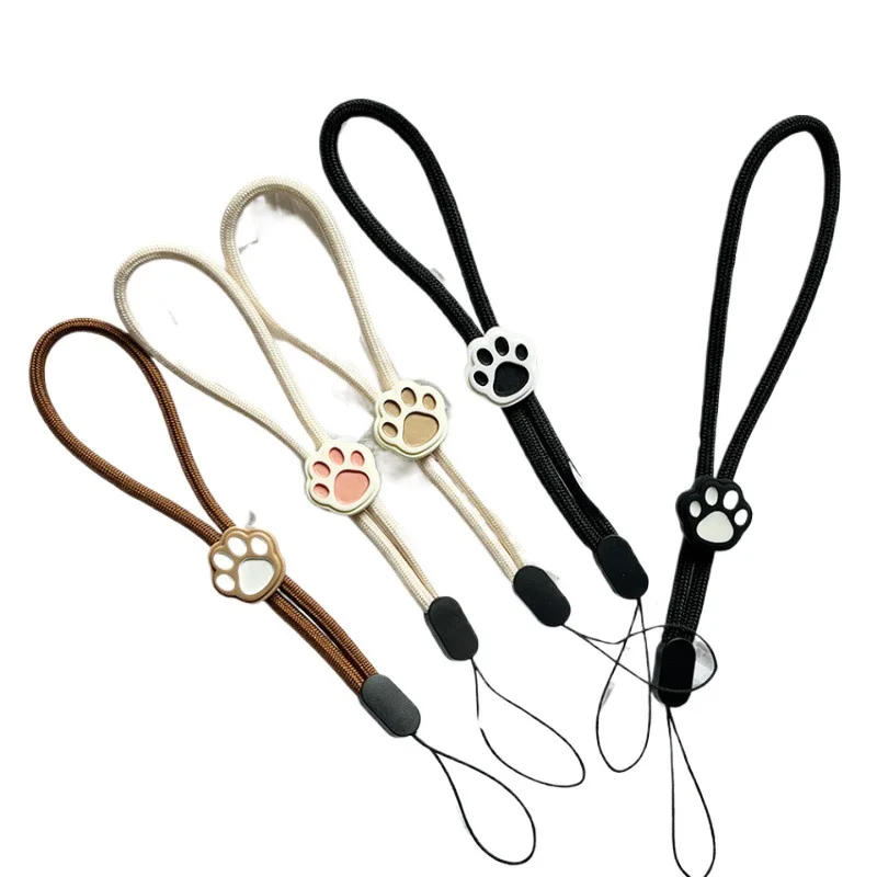 حزام قصير للهاتف على شكل مخلب قطة لطيفة، حزام معصم قابل للتعديل، قلادة USB عصرية مضادة للسقوط ومضادة للفقدان