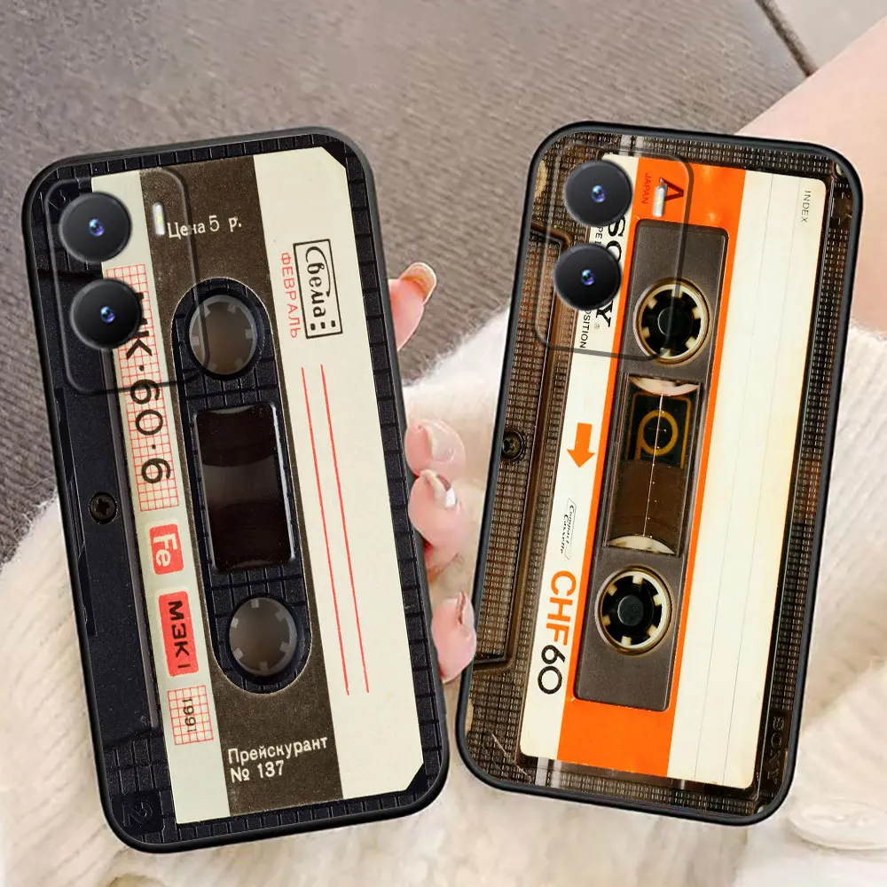 Vintage Old Cassette Tape Phone Case For VIVO Y400 Y04 Y15S Y17S Y19S Y20 Y21 Y22S Y28 Y35 Y36 Y39 Y50 Y51 Y72 Y78 Y100 Y77 Case