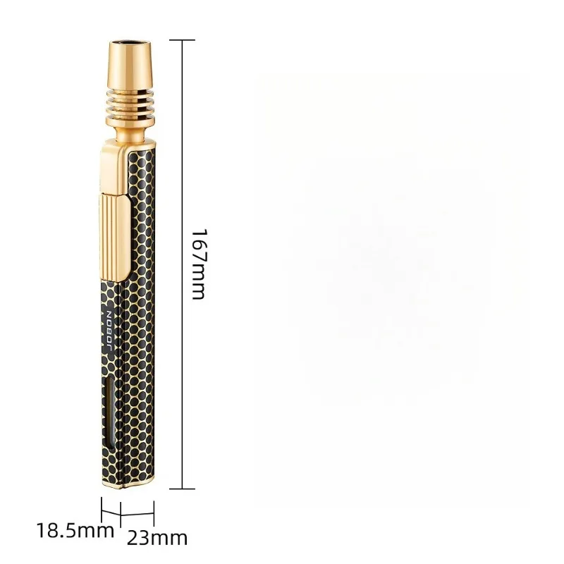 JOBON Firepower Big Flame Windproof Jet Blue Flame Butane Gas Torch Lighter Visible Gas Window Outdoor BBQ Kitchen Cigar Lighter view 4