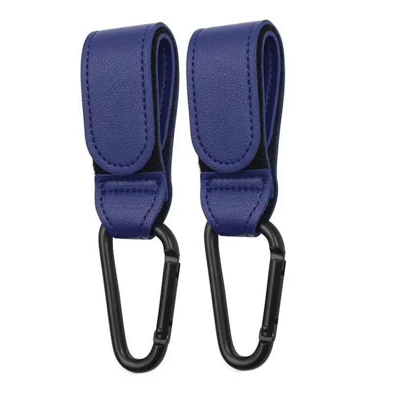 Wholesale 1-4pc PU Leather Baby Stroller Hook for Pram Rotate 360 Degree Rotatable Cart Organizer Pram Hook Stroller Accessories