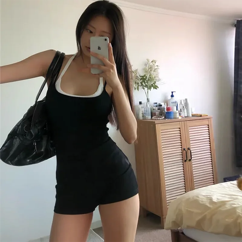 Bikini Sexy de una pieza para mujer, traje de baño de cintura alta, sensación de vacaciones, puro deseo, deporte moderno, Fit...