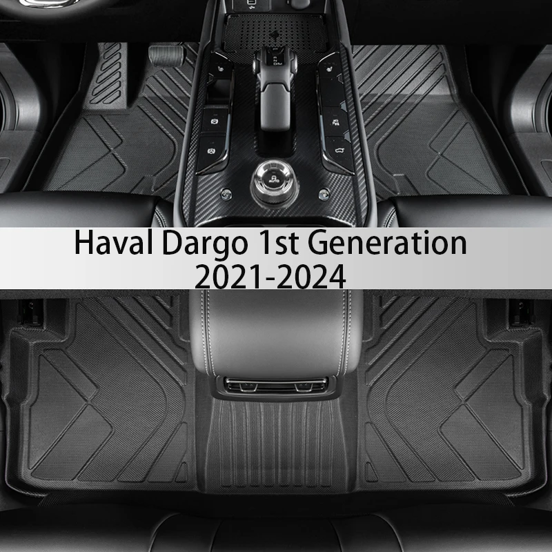 TPE Custom Car Floor Mats For Haval Dargo 1st Generation 2021 2022 2023 2024 Waterproof Carpet Auto Interior Accessories