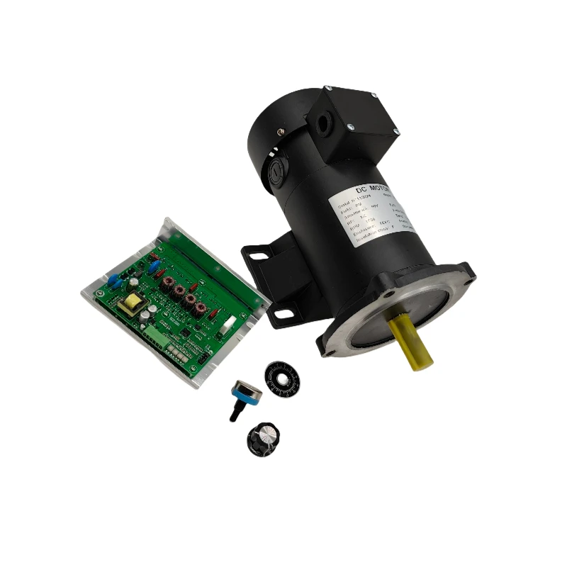 90V 1/2HP 1750 RPM DC Brushed Motor With Air Cooling, Complete Set With Driver - High Performance for Your Needs