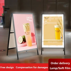 New Ultra-thin LED Light Box Luminous Poster Display LED Backlit Menu Board for Restaurant Cafe Shop Billboard Grill Price List