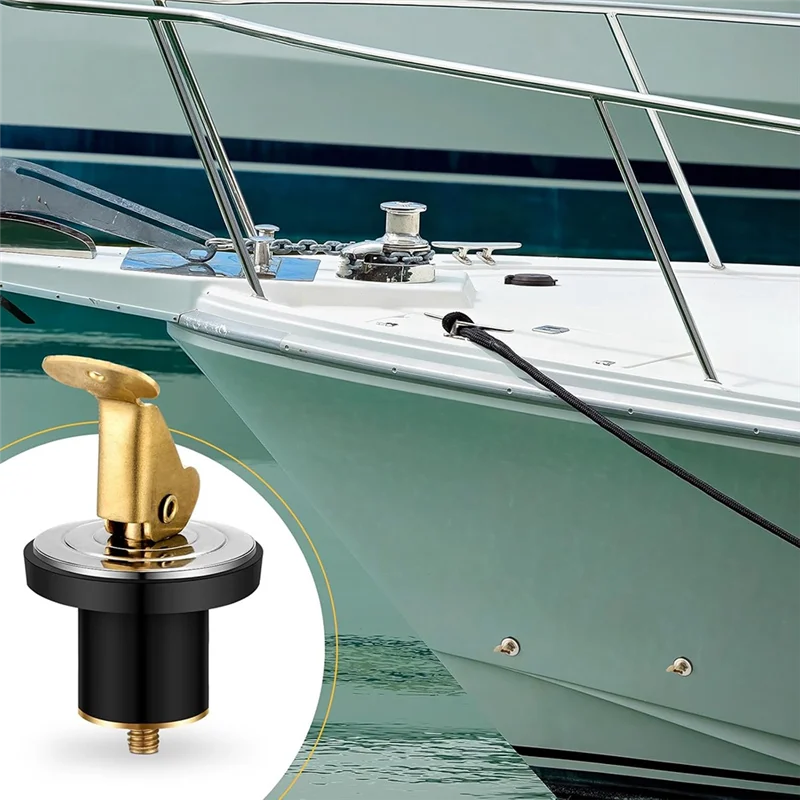 

Резиновая защелкивающаяся сливная пробка из латуни для Baitwell Livewell Yacht Kayak Marine для сливной пробки Baitwell