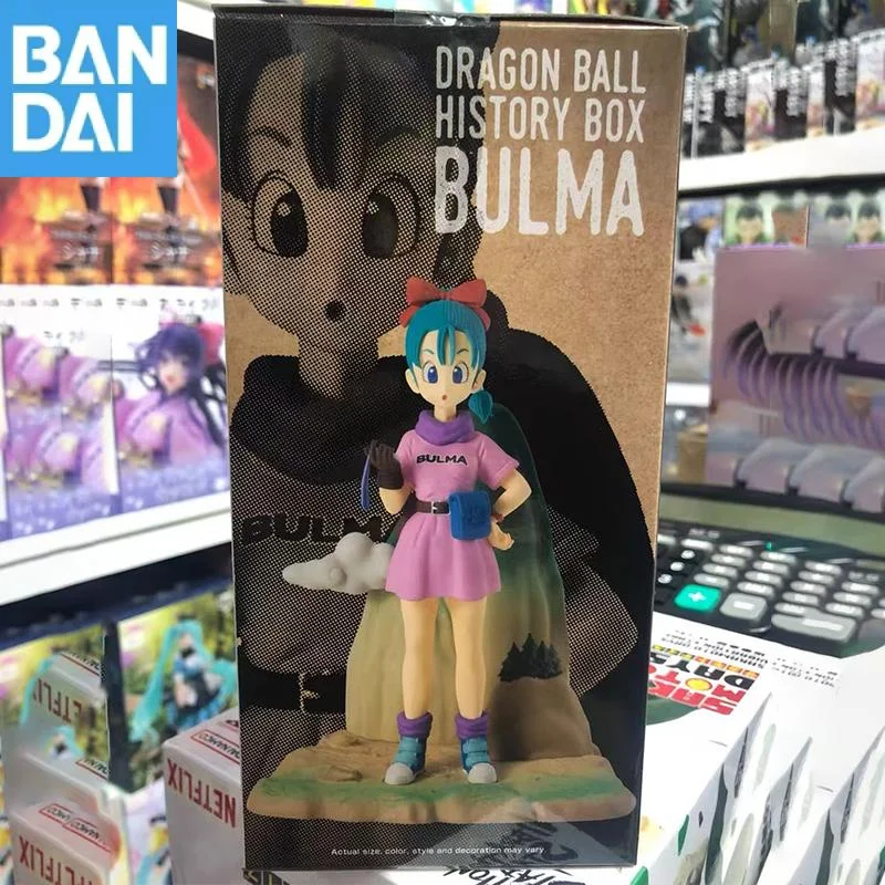 

Bandai Namco Banpresto Dragon Ball History Box Bulma 13 см ПВХ аниме фигурка модель в наличии оригинальная новая и открытая игрушка