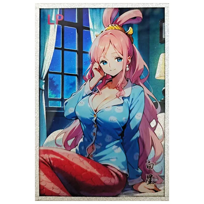 Anime Goddess Story ONE PIECE Rare LP A6 Size Collectible Cards Nami Vivi Kozuki Hiyori Hancock Toys for boys Birthday Present
