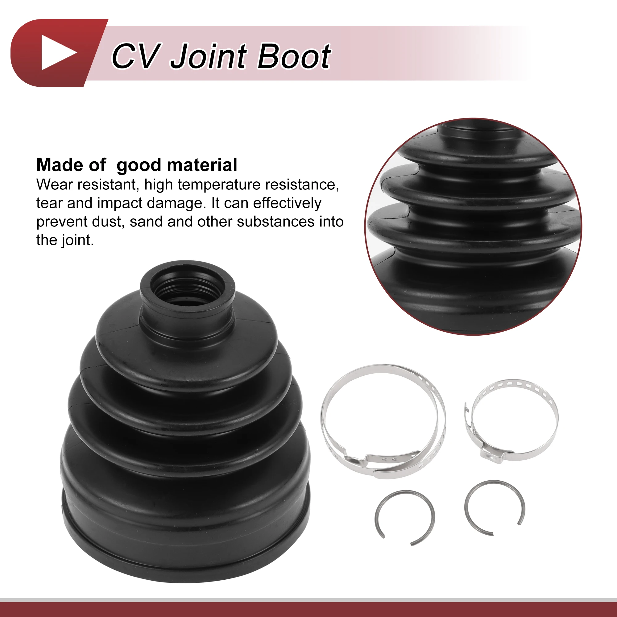 X autohaux 1 conjunto kit de inicialização conjunta cv para mitsubishi outlander sport 16-22 bota conjunta de velocidade constante interna com braçadeiras no.3817a135