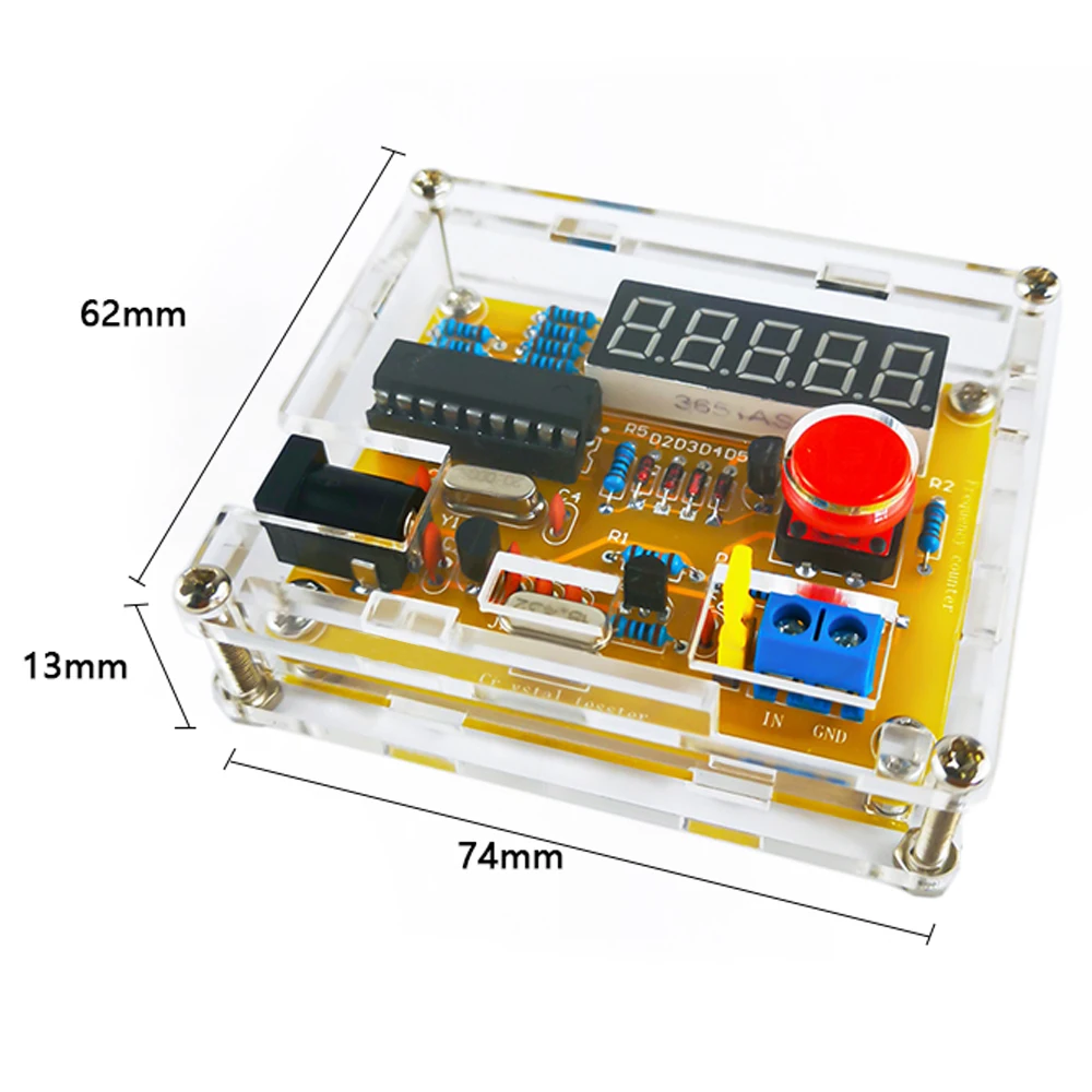 DIY Frequency Measurement Kit 1Hz-50MHz Frequency Meter High Precision Digital Tube Display Welding Practice DIY Electronic Kit