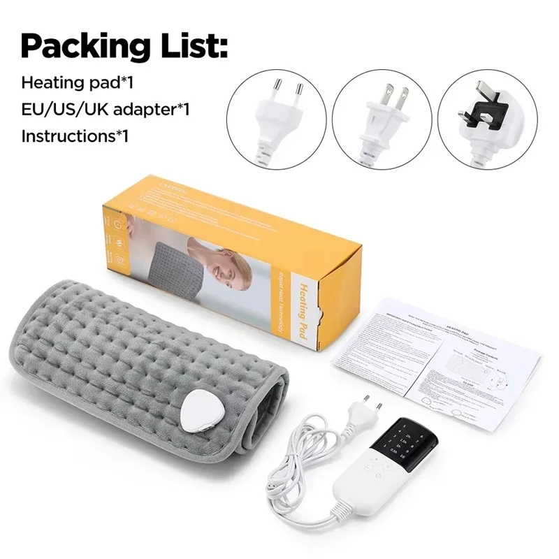 

30x60cm 9speed Temperature-adjustable Electric Blanket Plug-in Warm Heating Cushion Home Temperature Adjustable Electric Blanket