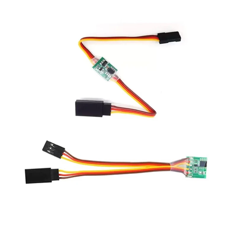 1Pcs Mini Servo Inverter Reverse Servo Signal Reverser Switch cable JR Futaba 5-6V 3.6-24VCompatible for Servo RC plane Car Boat