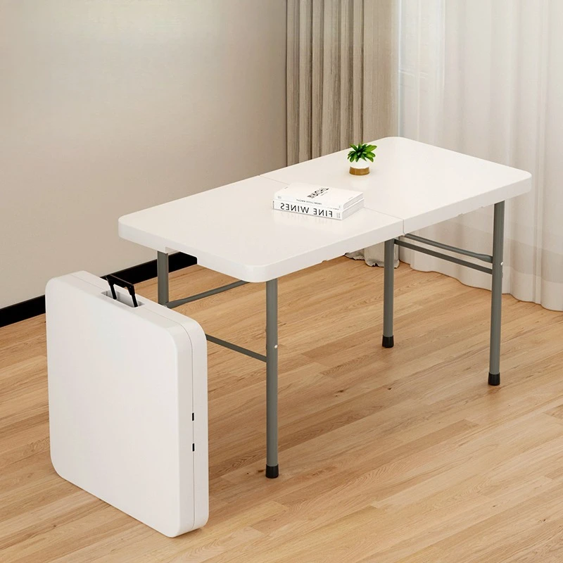 Portable Simple Household Dining Table Outdoor Stall Rectangular Strip Table Study Desk Eating Table