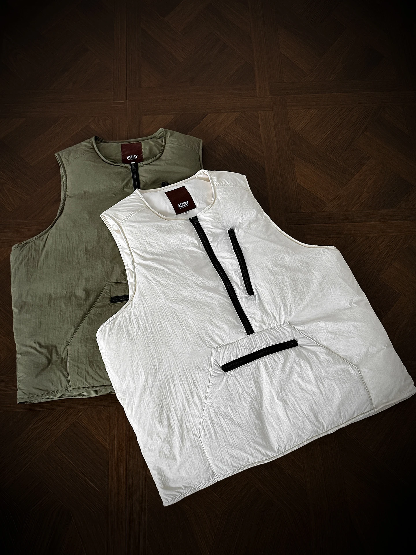 

Winter New f Zipper down Jaet Men's American Outdoor Casual Versatile Warm Vest Coat Trendy Nylon Fabric Youthful Sle