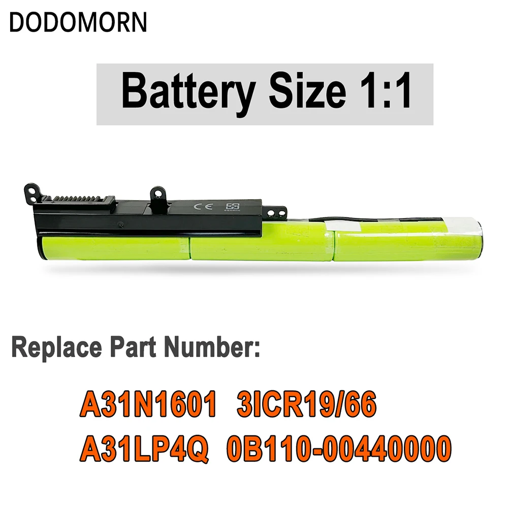 DODOMORN 100% New 3200mAh A31N1601 Battery For ASUS VivoBook F541UA R541UA R541UJ R541UV X541SA X541SC X541U X541UA X541UV