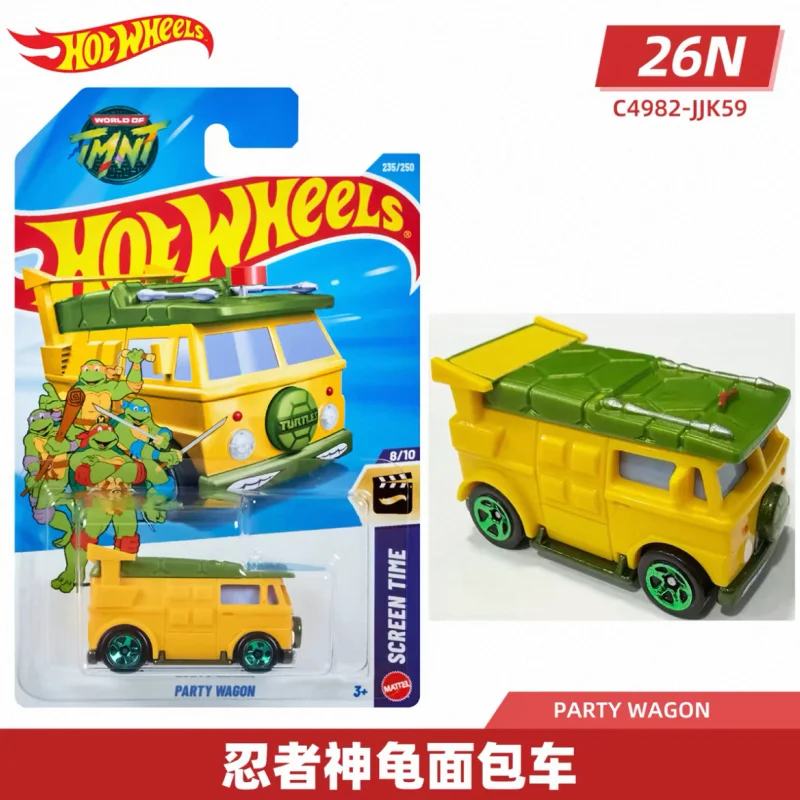 Hot Wheels Original 1::64 Model Car Party Wagon Diecast Vehicles Screen Time Grand Ecran Van Toys Metal Models Gifts No.235/250