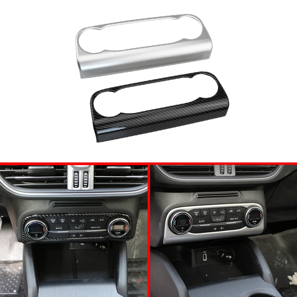 Car Air Conditioning Panel Cover for Ford Focus MK4 2019 2020 2021 2022 Center Console AC Knob Trim Sticker Interior Accessories