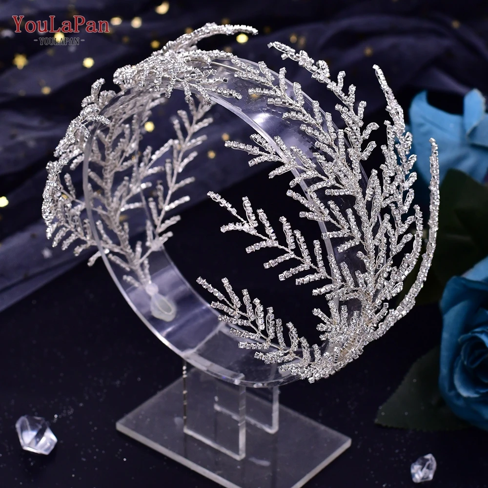 YouLaPan HP493 Bridal Headband Rhinestone Hair Jewelry for Women Tiaras Crystal Wedding Crown Bride Headwear Hair Accessories