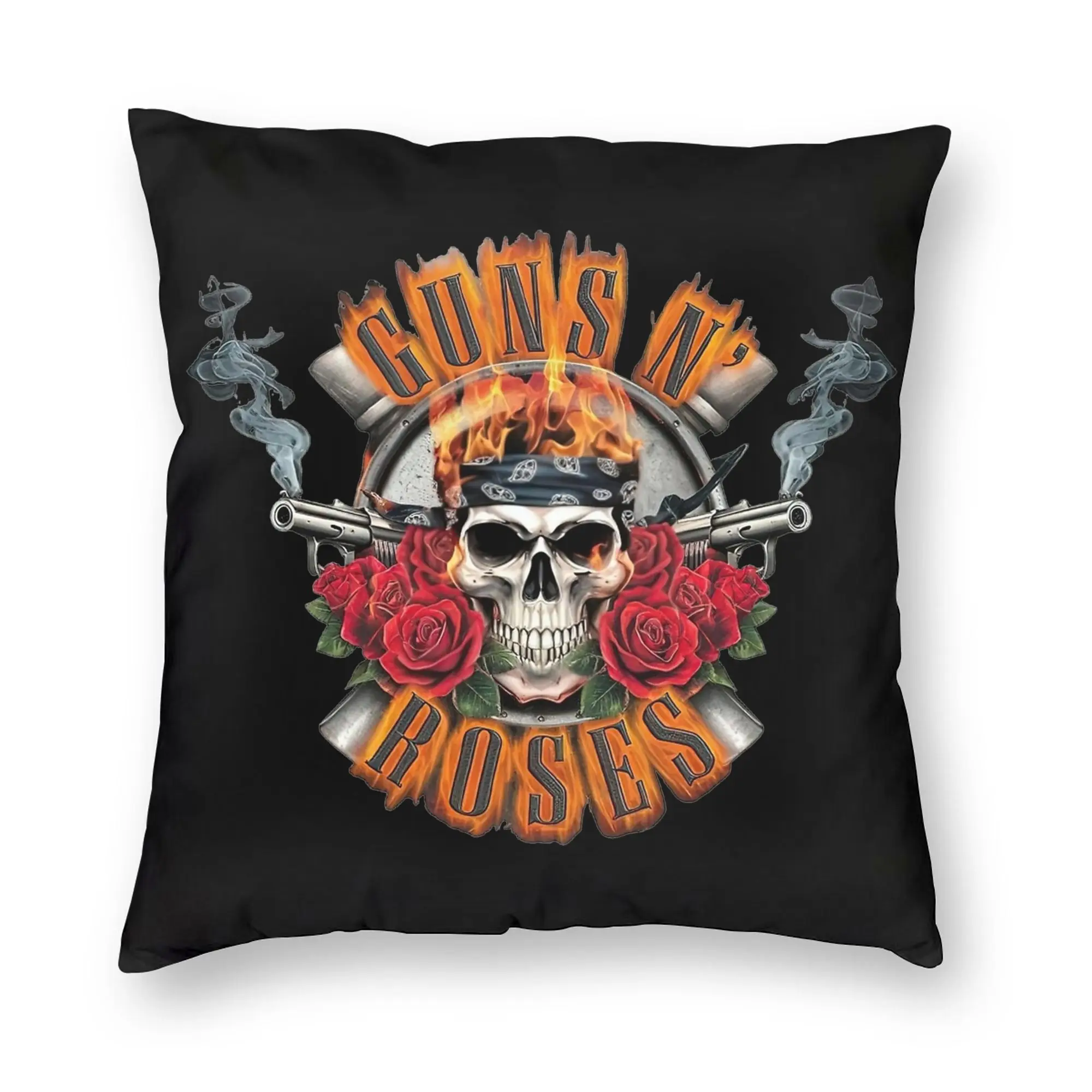 G-Guns N Roses Pillowcase Printing Polyester Cushion Cover Gift  Throw Pillow Case Cover Home Square 45*45cm