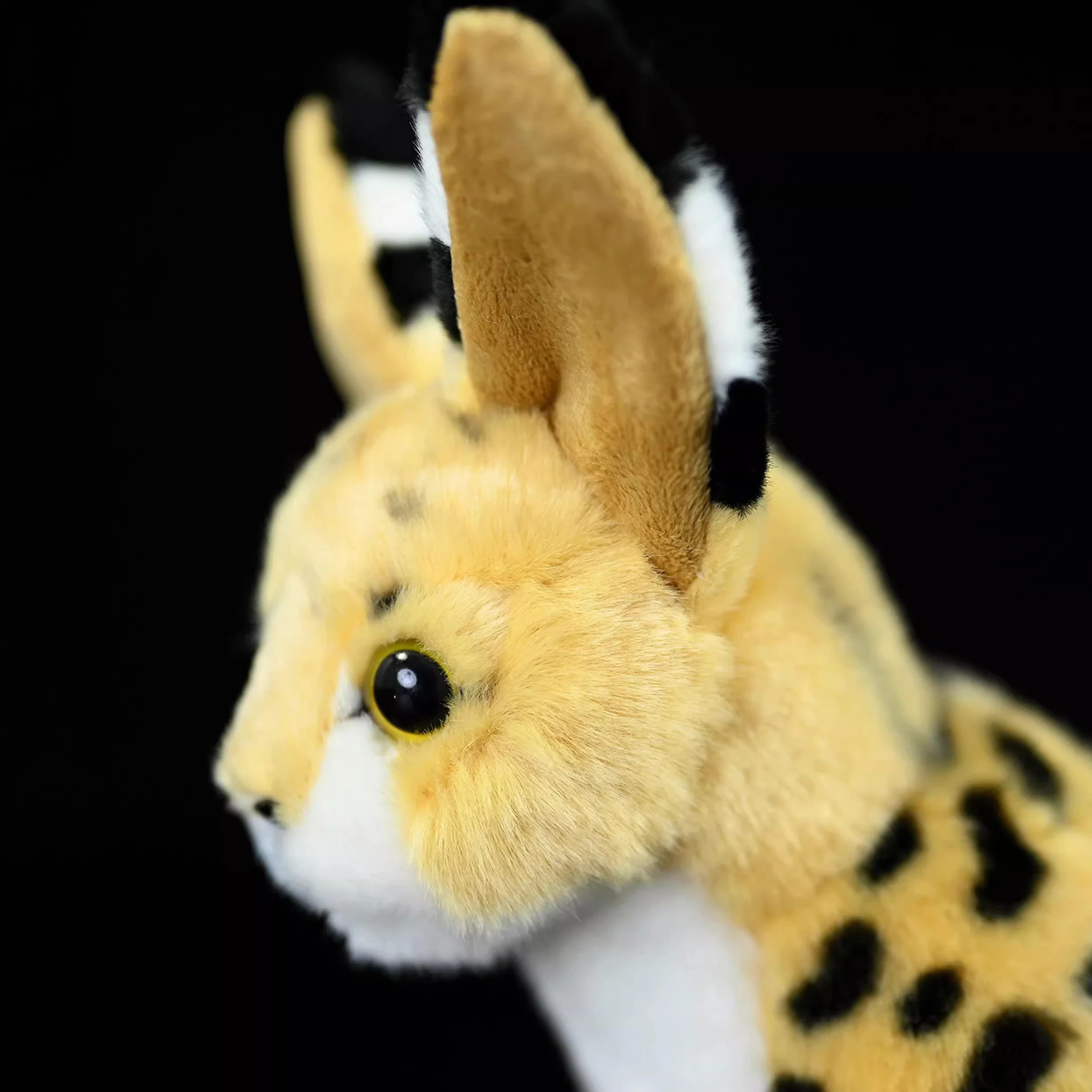 Simulated Animal Leptailurus Serval Caracal Bush Cat Cheetah Wild Nature Zoo Model Plush Toy Stuffed Doll Girl Boy Friend Gift - view 6