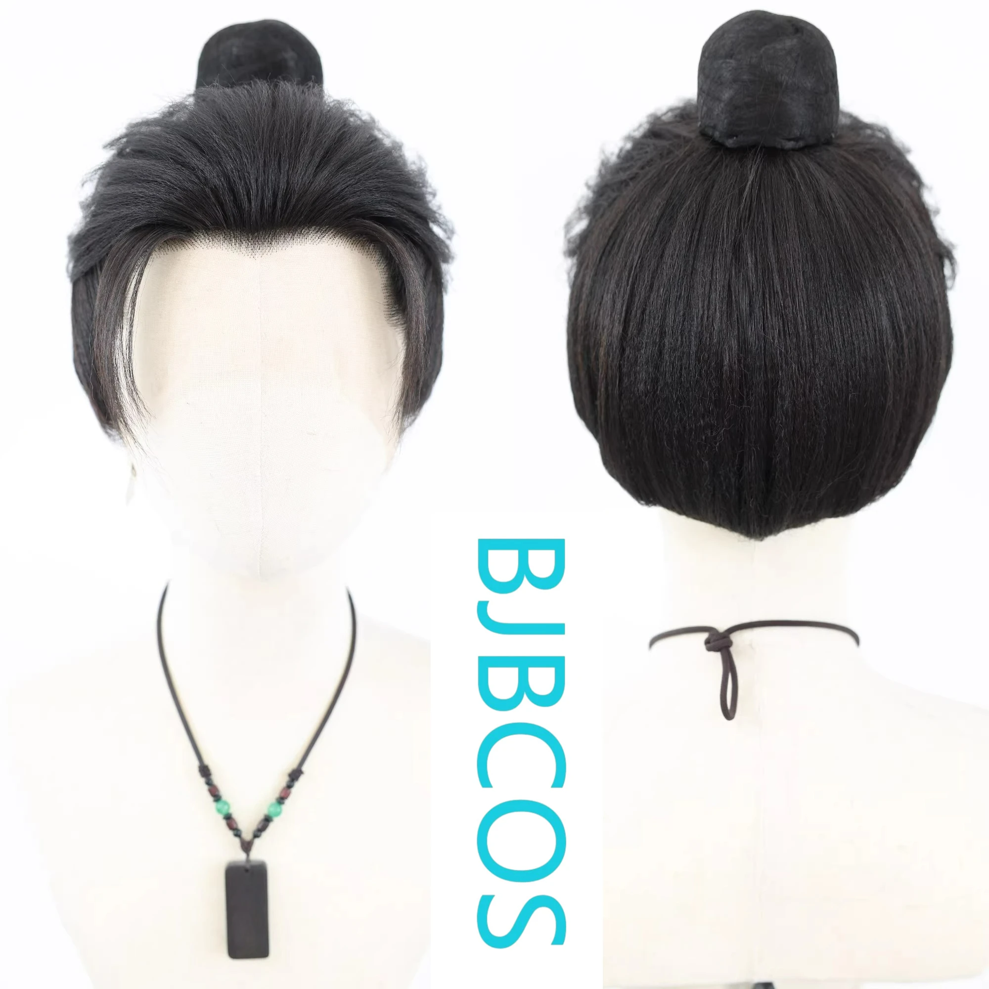 

[Styled Wig]Wig tie Hanfu COS long bangs texture hair flowLace Front Wig three pointed lace hair cover