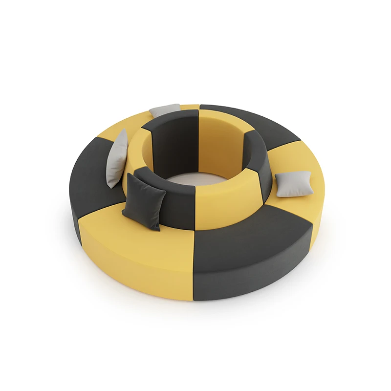 

Customizable Top Quality Upmarket Fabric S Shaped Stoff Reception Combination Sofa