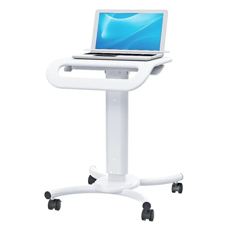 

Modern Design Medical Laptop Mobile Cart Metal Hospital Cart with 4 Lockable Casters for Stable Platforms in Clinics