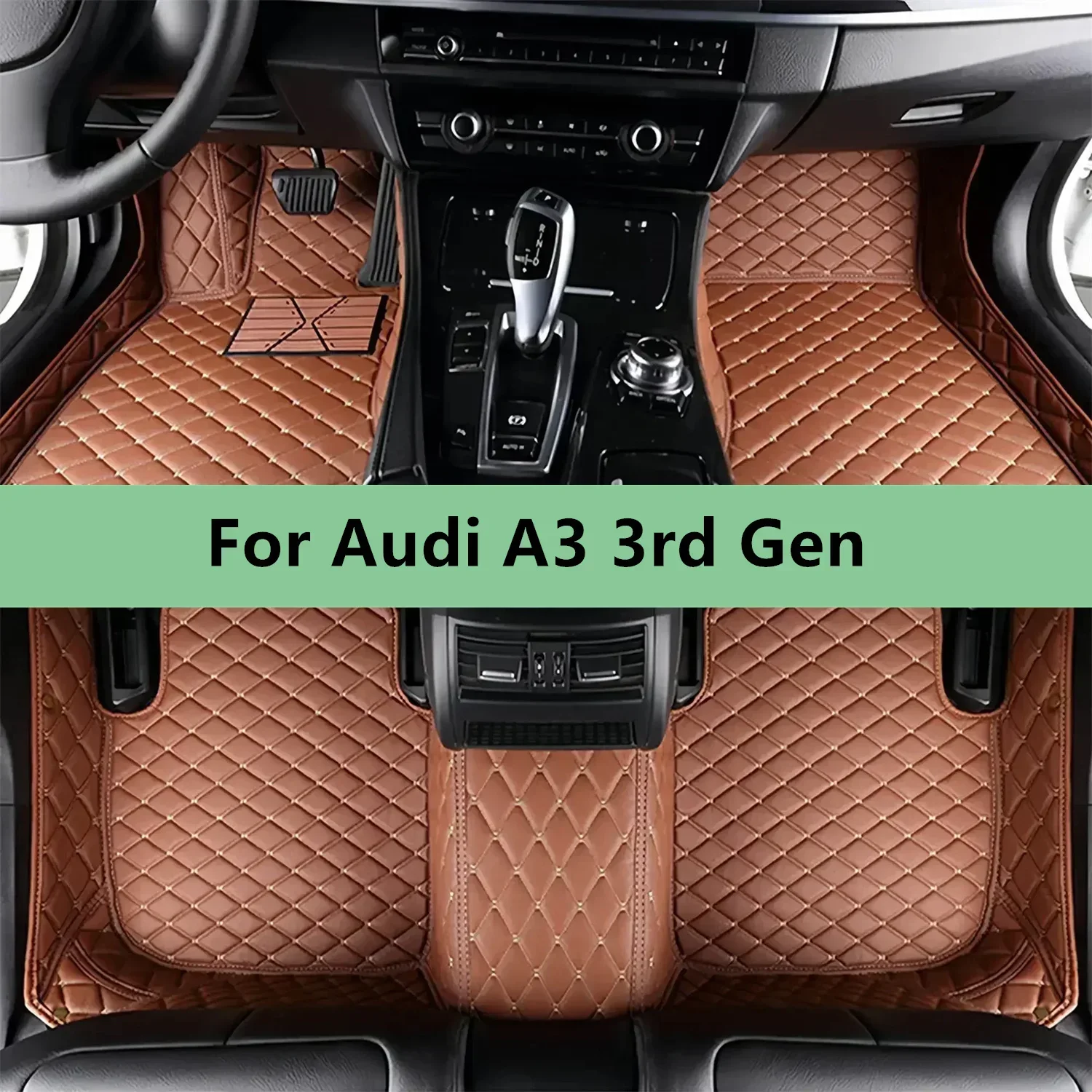 Autofußmatten für Audi A3 3. Generation 2013 2014 2015 2016 2017 2018 2019 2020 Fußmatten für Auto Herren Damen Autozubehör