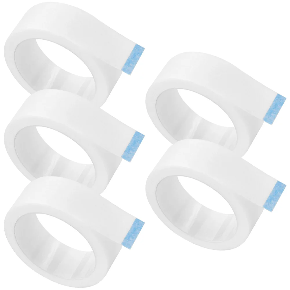 

5 Rolls Eyelash Extension Non Woven Fabric Pads Professional Sensitive Lash Tape Eyelash Supplies Make Up Tape Lash Extensions