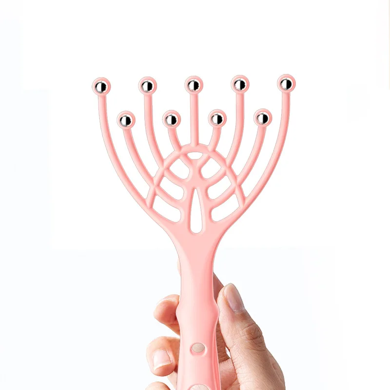9 Claws Head Massger Streamlined Ball Body Relaxation Scalp Massage Hand Held Hair Relax Spa Health Care Stress Relief Aid