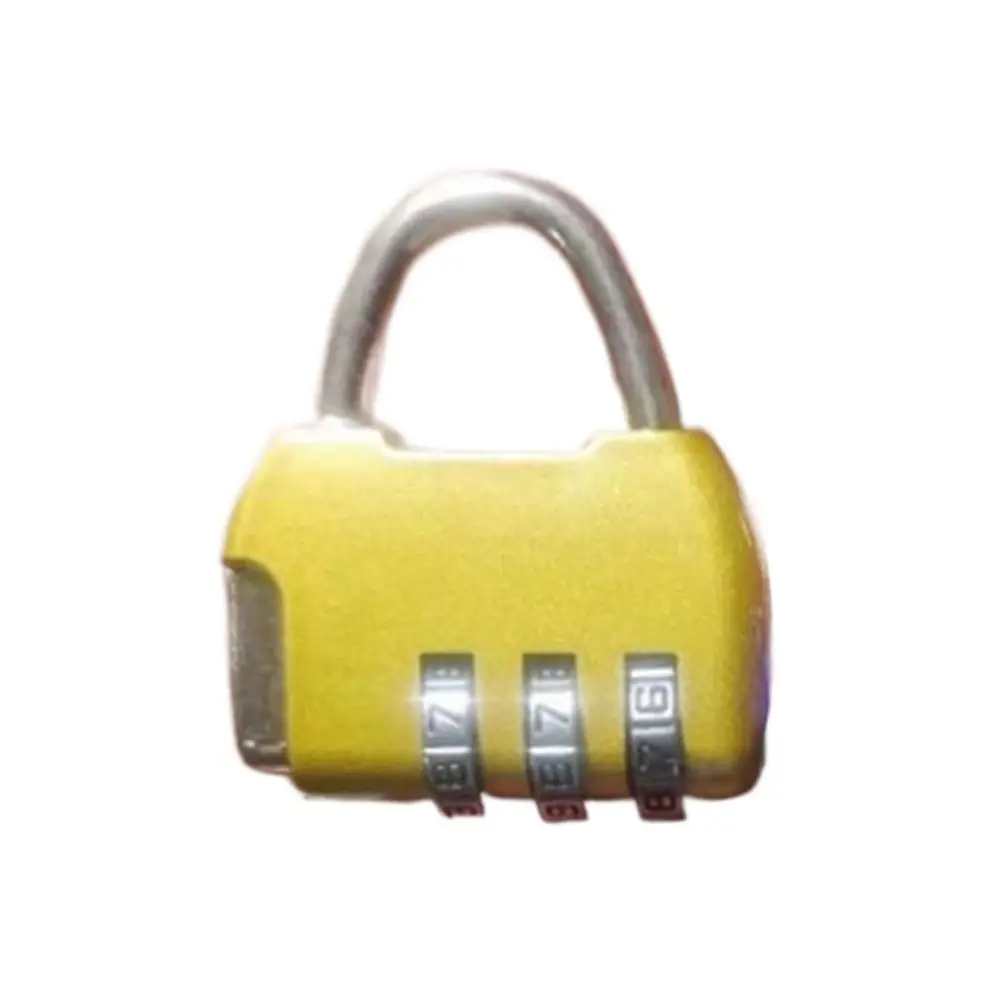 Portable Zinc alloy 3 Digit Password Lock Anti-theft Padlock Luggage Combination Lock Security Coded Lock Home