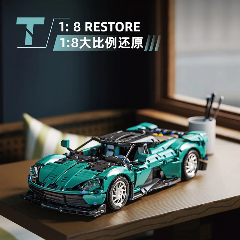 New 2111pcs City MOC Technical RC Sports Car Building Blocks Bricks Model Assembling Toys for Boys Christmas Gift Set