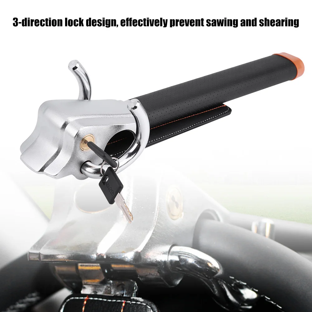 Folding Car Steering Wheel AntiTheft Securaty 3Direction Airbag Lock W Keys