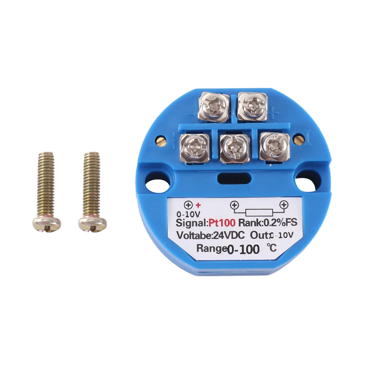 Pt100 Typ bis 0-10V 0-100 Grad rtd Eingang 0-10 ein Ausgang DC24V Wärme widerstand Temperatur messumformer