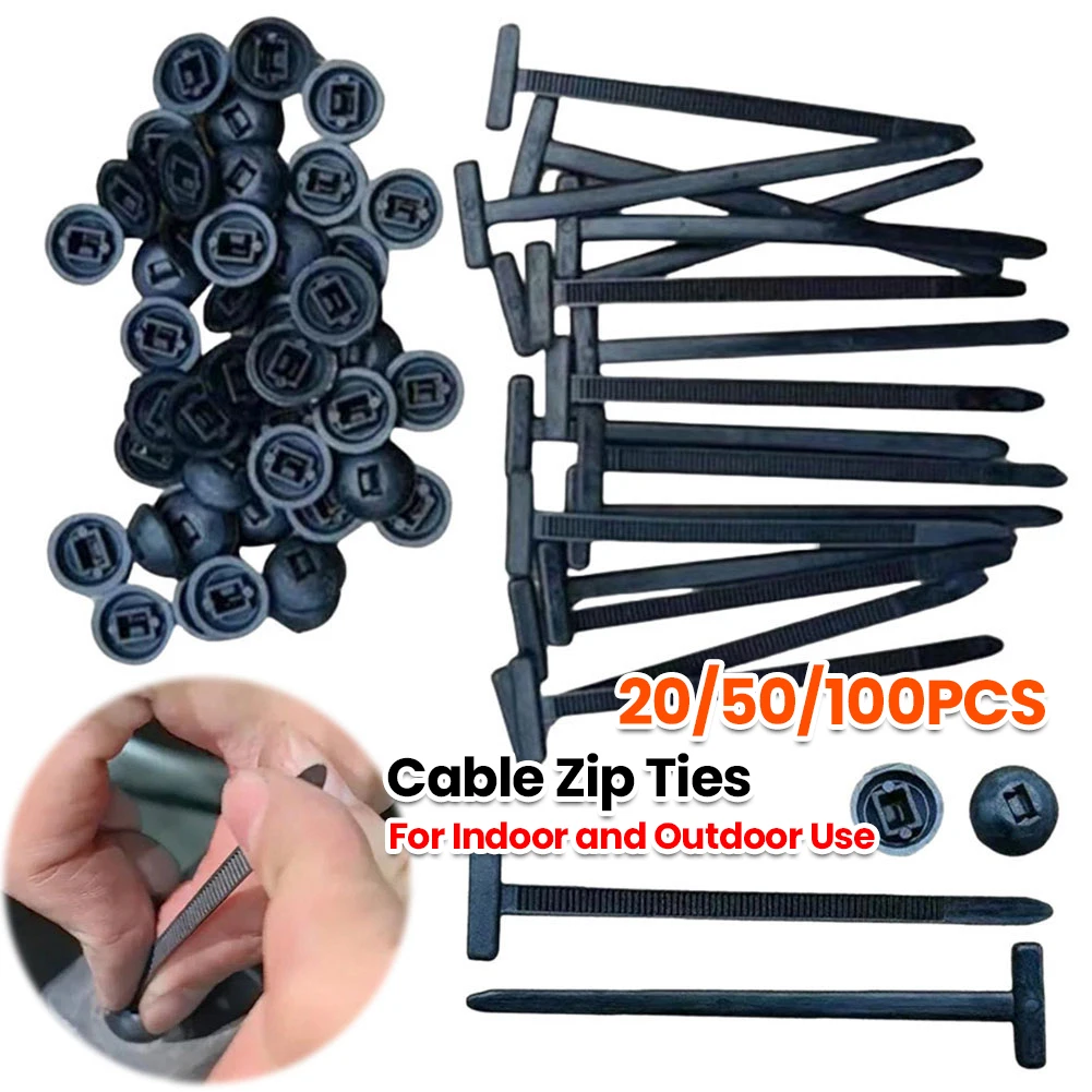 

Nylon Cable Zip Ties Self-Locking Heavy Duty Zip Ties Fastening Strap for Car Repair Home & Office