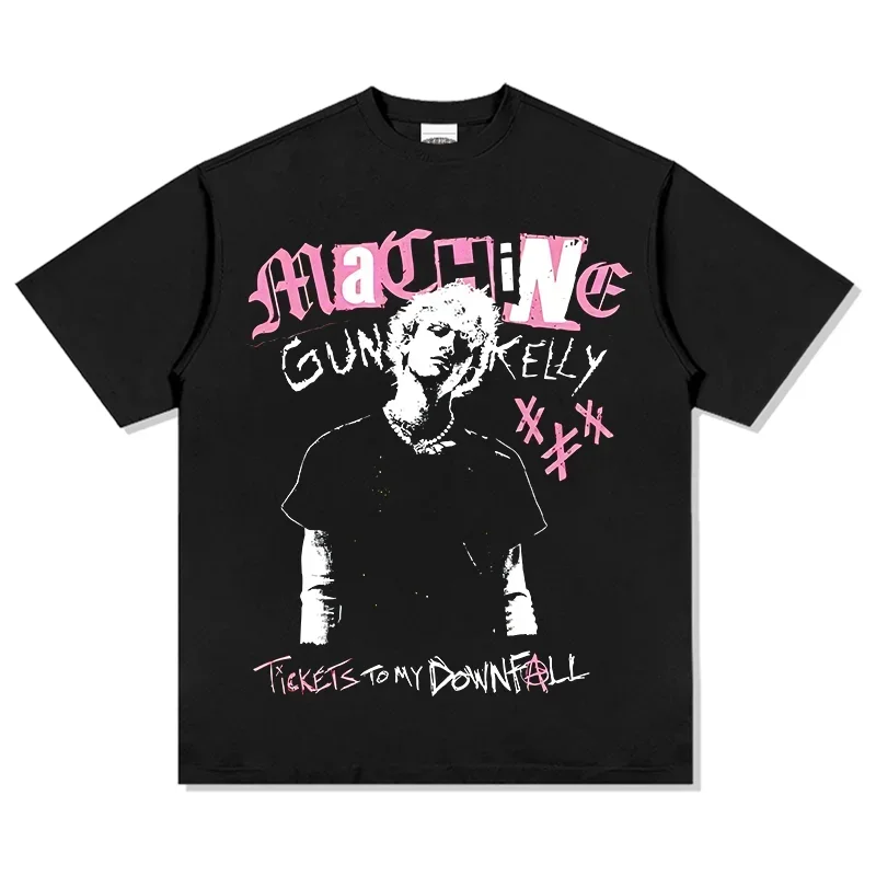 

2025 MGK metralhadilla Kelly camiseta Unisex mujeres Fans esencial manga corta moda camiseta clásica Retro Vintage ropa de calle
