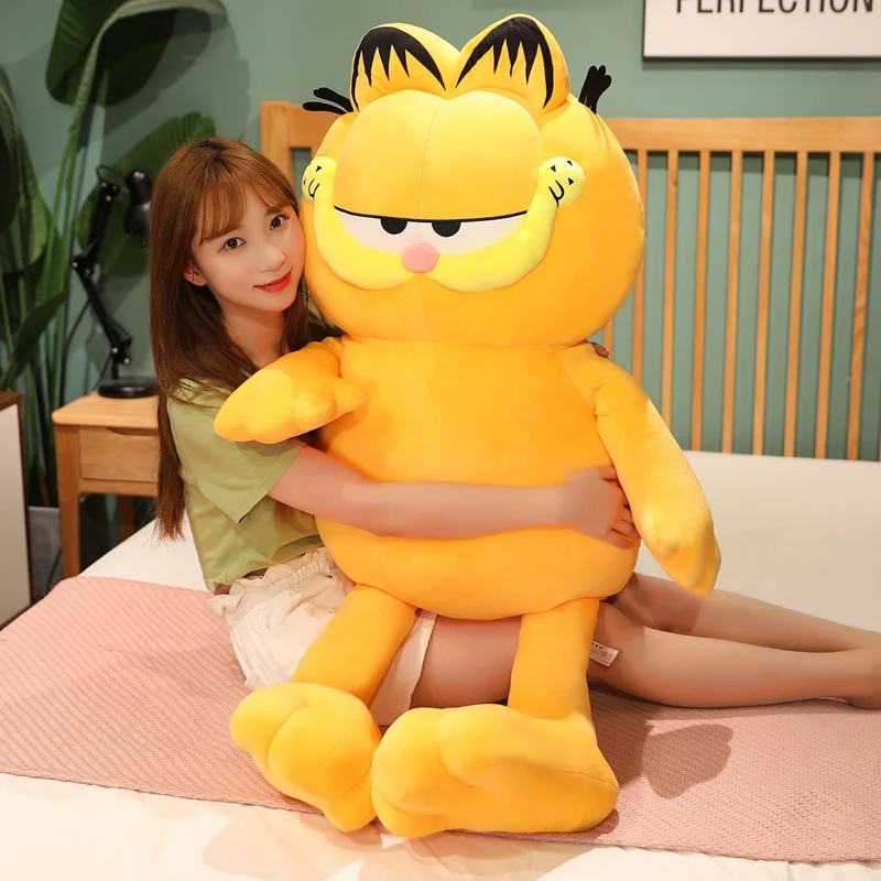 

Garfield Kitty Fat Angry Cat Plush Toy Comfortable Animal Lazy Foolishly Tiger Skin Simulation Ugly Garfield Cat Stuffed Doll