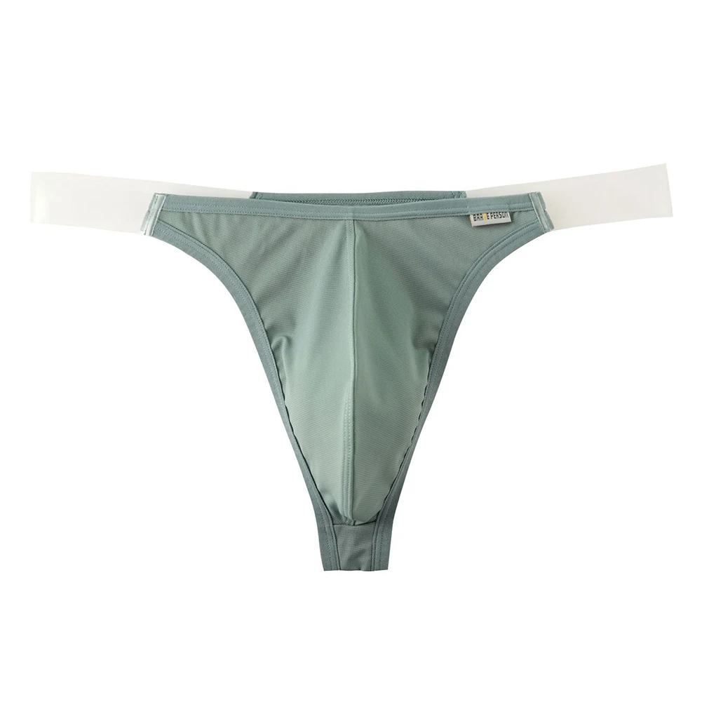 

Men Underwear Soft Sleep Thong Gay Mesh Breathable Lingerie Sexy Briefs Male Low Waist Summer Men's Panties Elastic Underpants