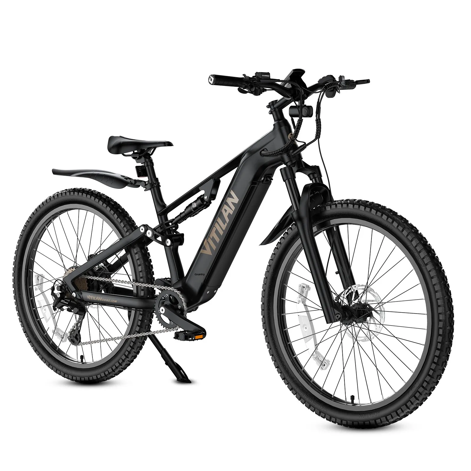 *forOverseas Warehouse Drop Shipping VITILAN M5 Electric Bicycle 9 Speed 27.5