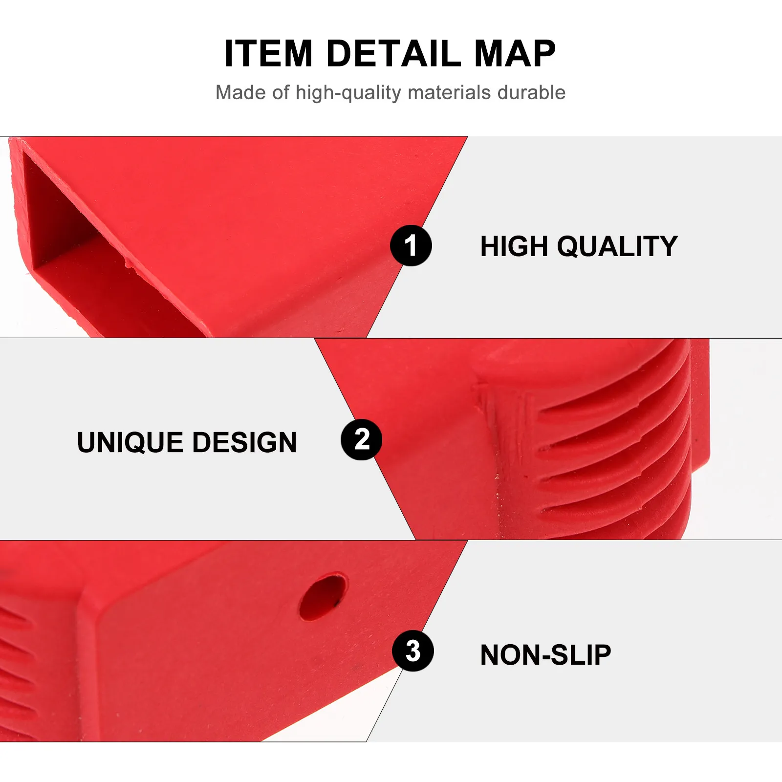 

2Pcs Ladder Anti-Skid Caps Non-Slip Protectors Silicone Ladder Covers Accessories Protective Pad for Wall and Safety